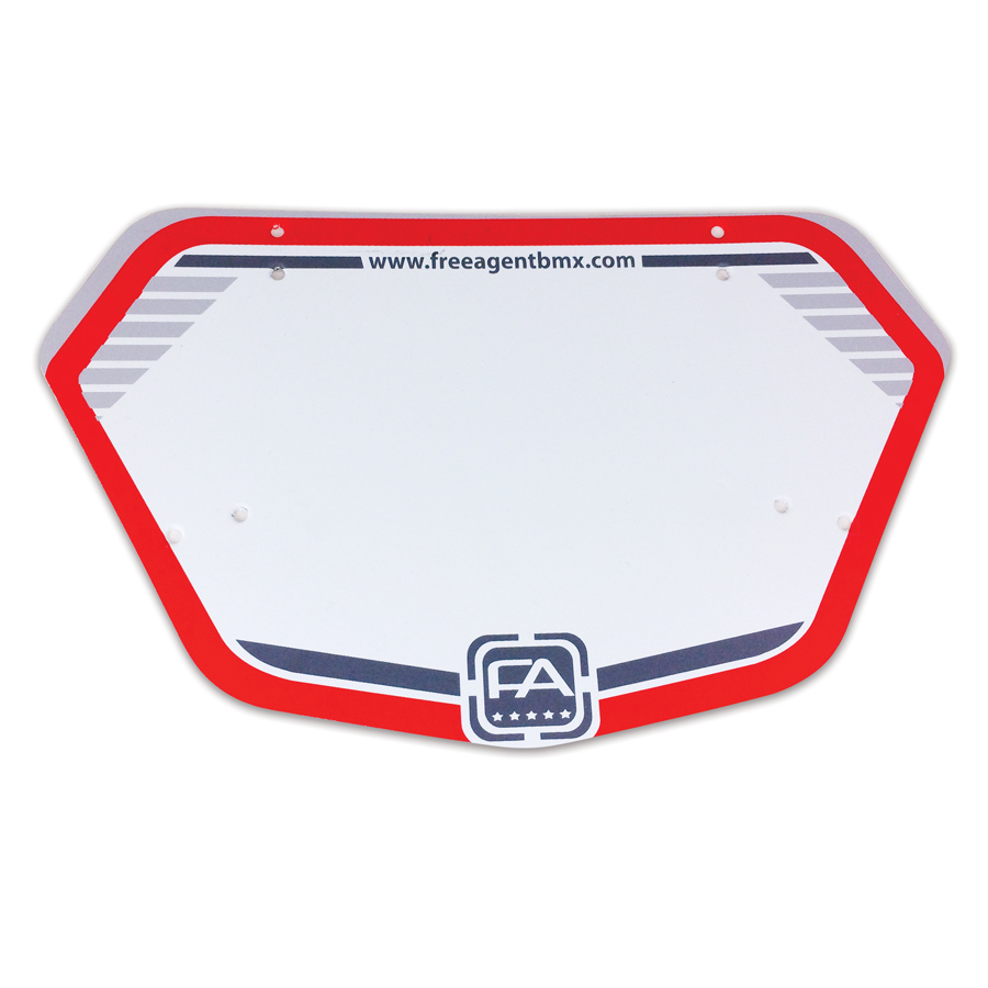 PLATINUM NUMBER PLATE | Free Agent BMX