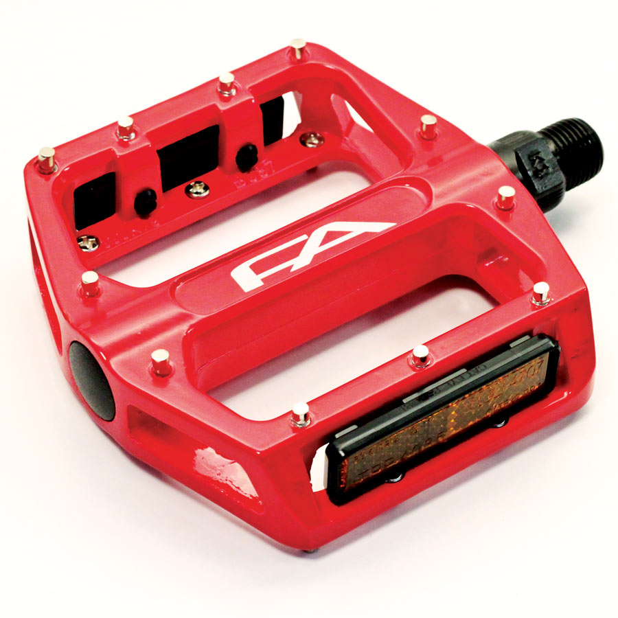 FA PEDAL,ALLOY 9/16",RED w/REMOVABLE PINS