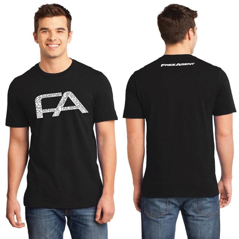 Free Agent Freestyle Tee in black