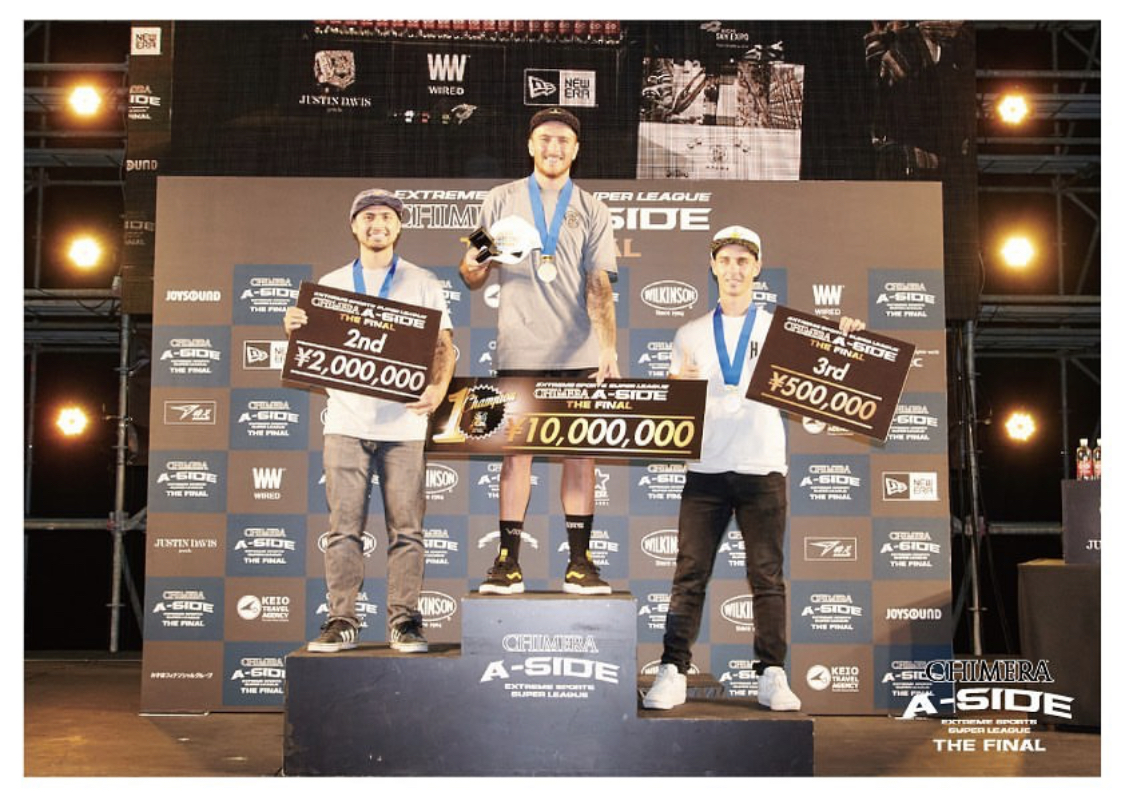 Free Agent Daniel Sandoval finished second at the BMX Freestyle park competition