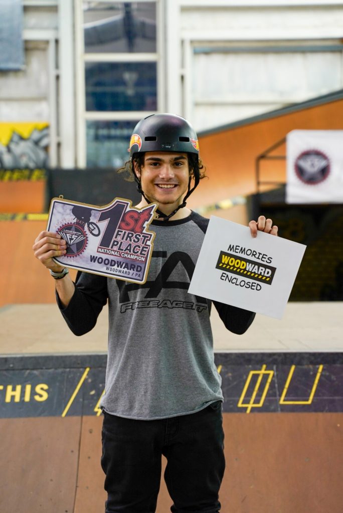 Free Agent flow team riders Kaden Stone took first place at the first ever USA BMX freestyle championship at Woodward, PA.